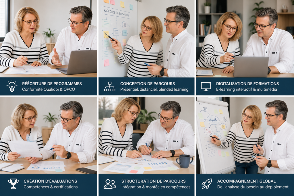 MindCo2-ingénierie pédagogique - exemple missions de réalisation